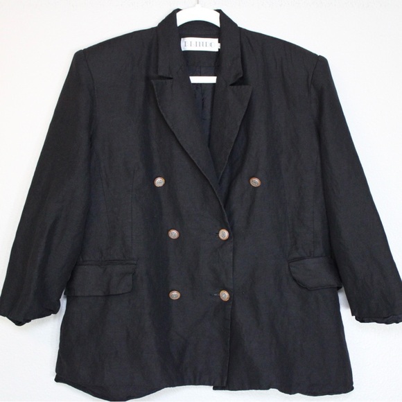 Vintage Blindo 100% Linen Blazer Jacket - Picture 2 of 10